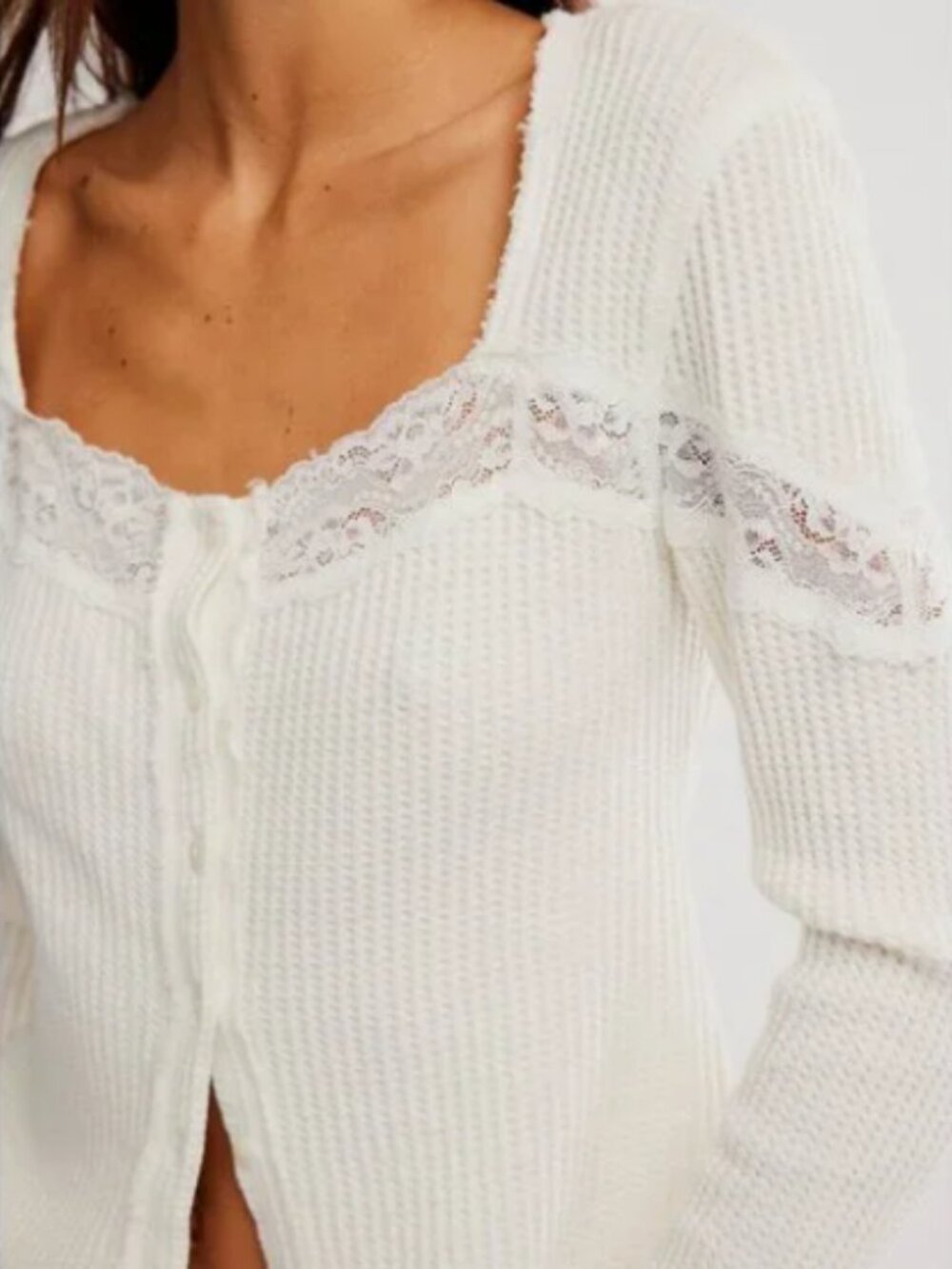 NWT FREE PEOPLE Let's Party Cardi / Clean Ivory